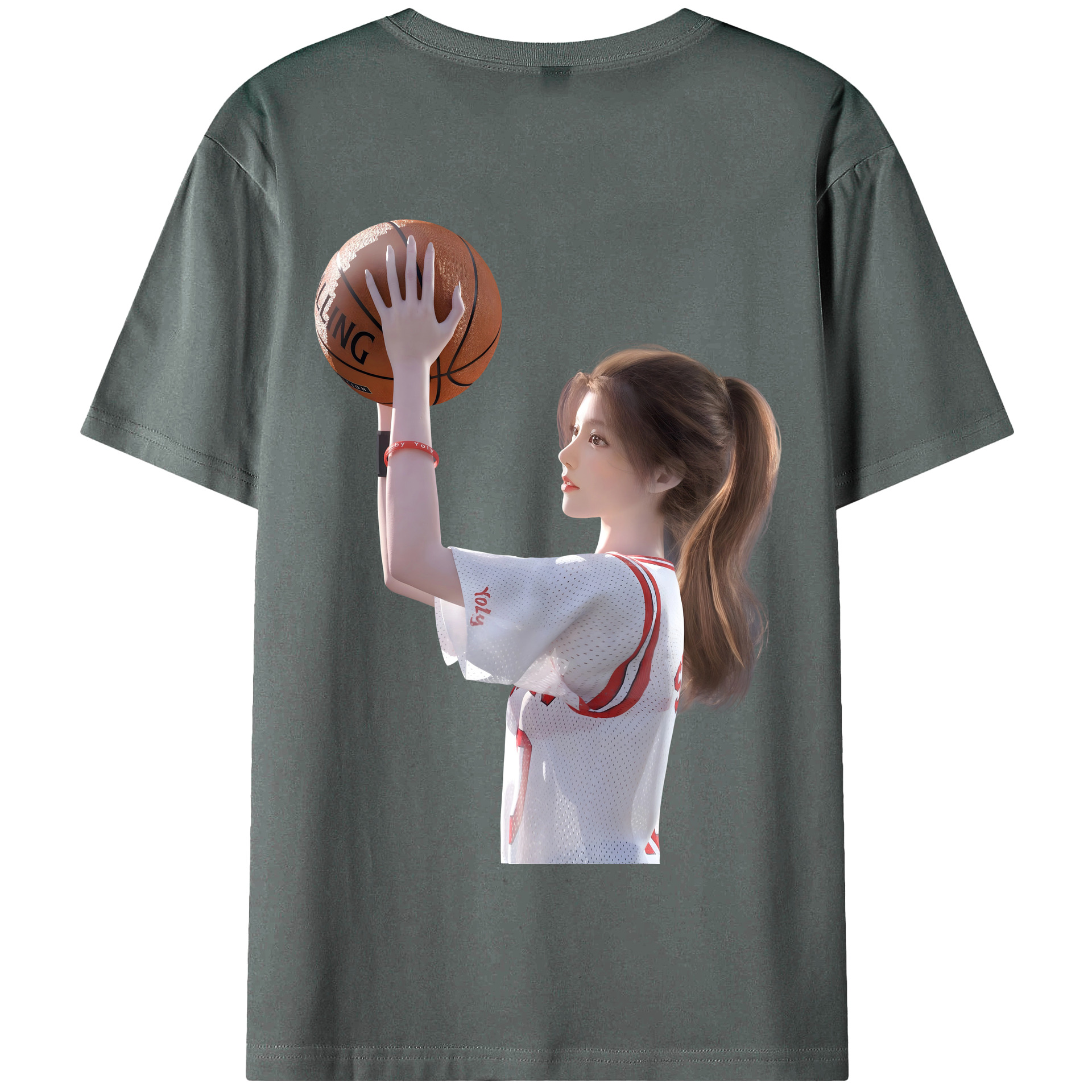 SLAM DUNK／スラムダンク 綿100％半袖Tシャツ（背面プリント）